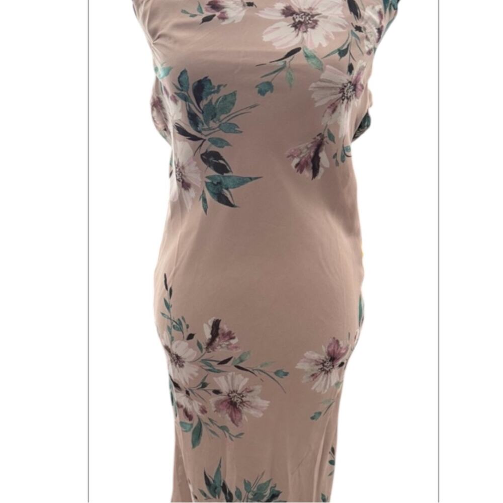 JLUXLABEL Blush Floral Strapless Maxi Dress Romantic Garden Party NWT Size S - Picture 4 of 15
